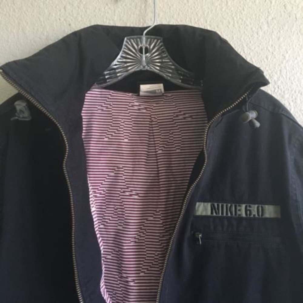 Nike 6.0 Men's Retro Jacket S Medium Black Zip Up